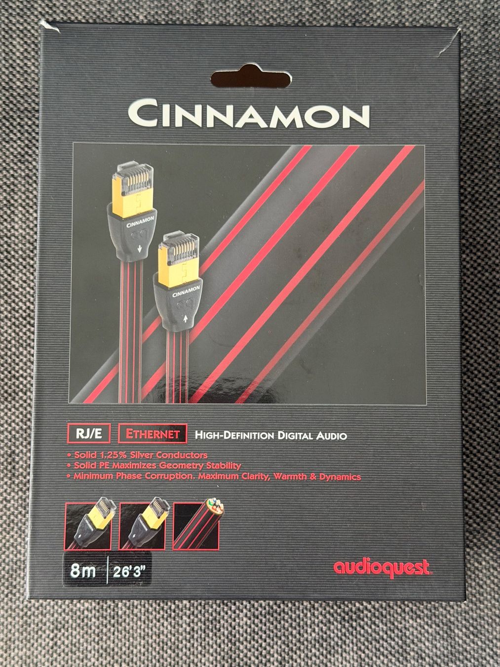 AudioQuest Cavi: Audioquest Cinnamon LAN/Ethernet-Kabel 8 Meter – Usato da Riehen venduto da Nyenhuis
