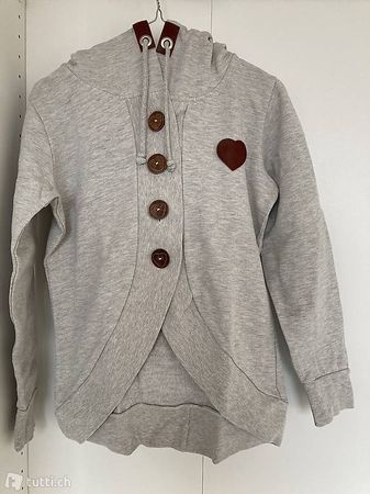 Hangowear Sweatjacke Trachtenjacke Oktoberfest XS grau