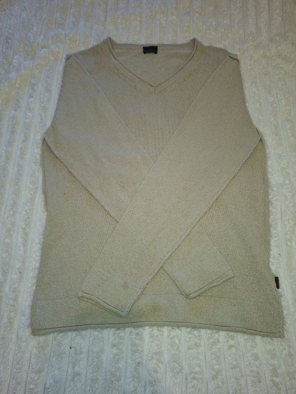 Kenzo Pullover & Sweatshirts: Pull Kenzo Jeans Col V Beige / Beige Clair 100% Coton - S – Gebraucht aus Le Locle von QUALI-PRIX 1
