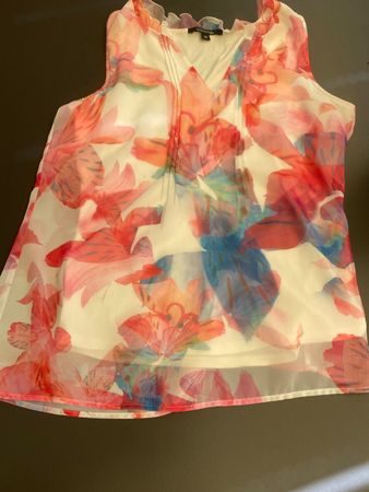 COMMA BLUSE/SHIRT GR.36/S Tüll floral/zweilagig süss