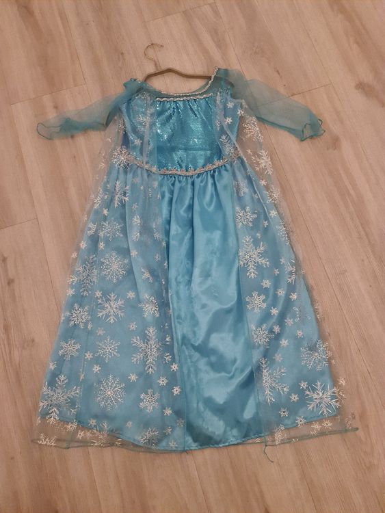 YOSICIL Elsa Kleid Frozen Eiskönigin Kostüm Für Mädchen – Mit Schleppe Für Karneval, Geburtstag & Cosplay | Blau