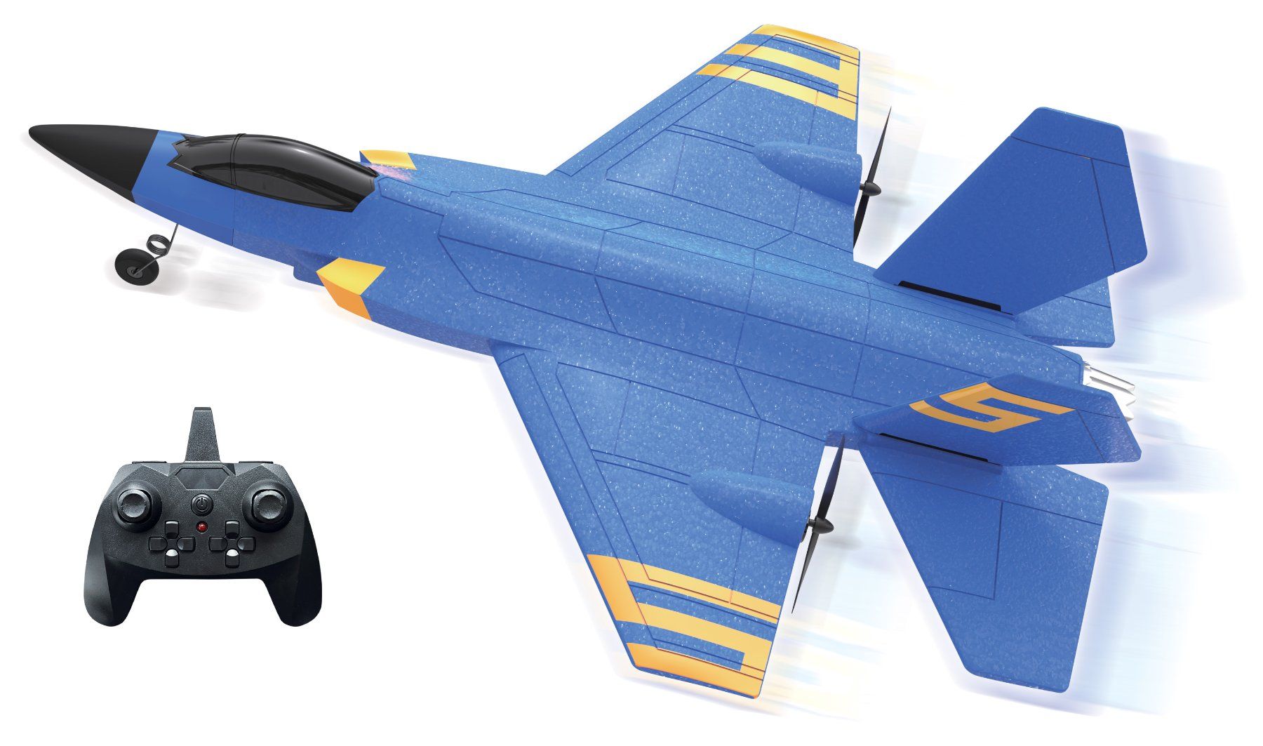 Modellismo RC: Totally Tech Sky Raider XXL Flugzeug 2.4 Ghz blau oder grau – Nuovo e nell'imballaggio originale da Walenstadt venduto da Trend-24