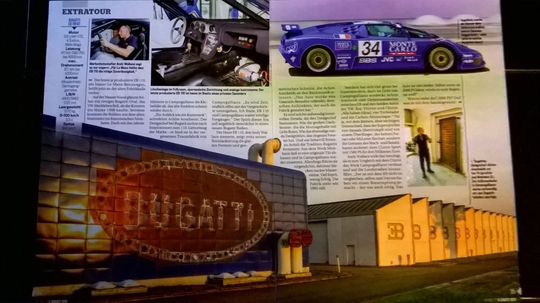 Livres: Bericht Bugatti EB 110 – D'occasion à Bern par micky031 1