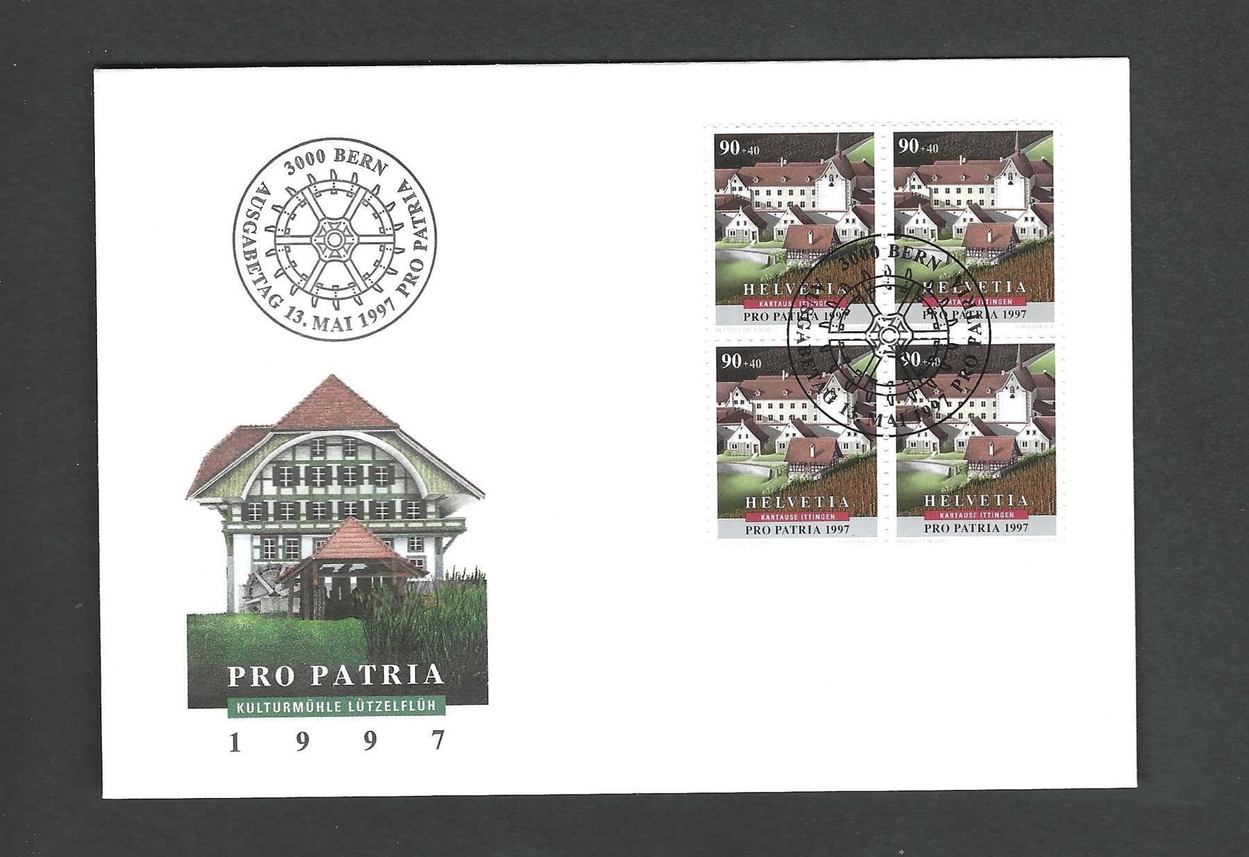 Tutti i francobolli: FDC Pro Patria Viererblock 1997 – Usato da Koblenz venduto da Markenhimmel