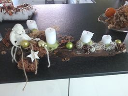 Wurzel Adventsgesteck