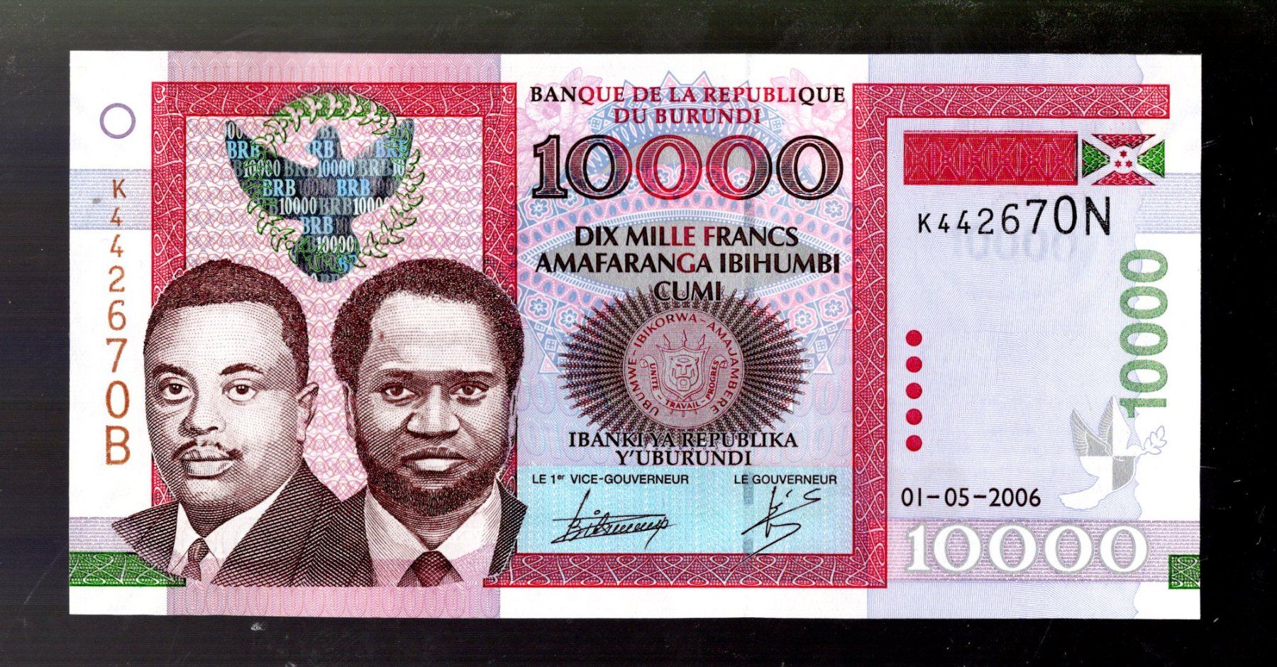 Banconote: Burundi 10.000 francs UNC – Nuovo (secondo la descrizione) da Leibstadt venduto da baroc333