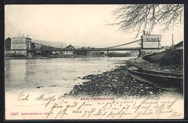 AK Aarau, Kettenbrücke, 1905
