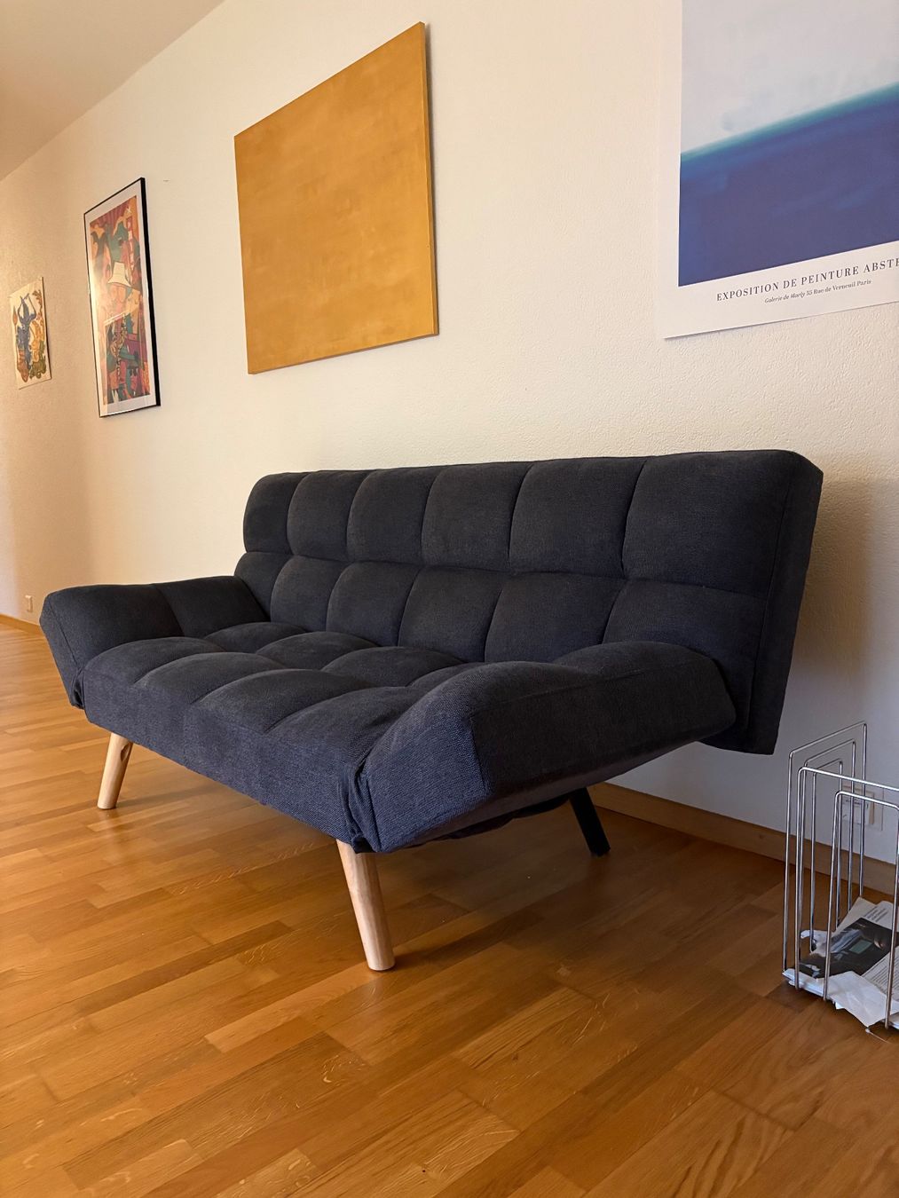 Beliani Divani: Schlafsofa/Bettsofa, 3-Sitzer, blau – Usato da Bern venduto da Baumwall
