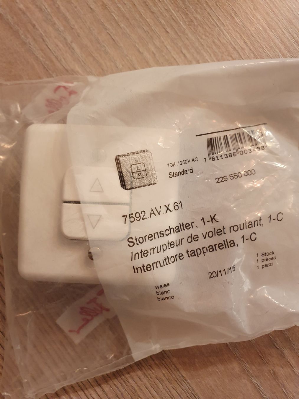 Feller Interruttori: Storenschalter – Nuovo e nell'imballaggio originale da Grüt (Gossau ZH) venduto da Dimitrius13