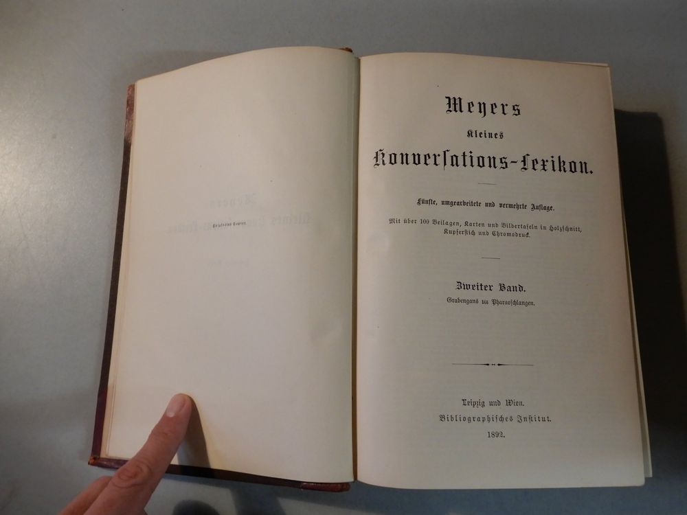 Livres: Antikes Konversationslexikon 2, gebundene Ausgabe, 1892 – D'occasion à Erstfeld par Mario_boe0 4