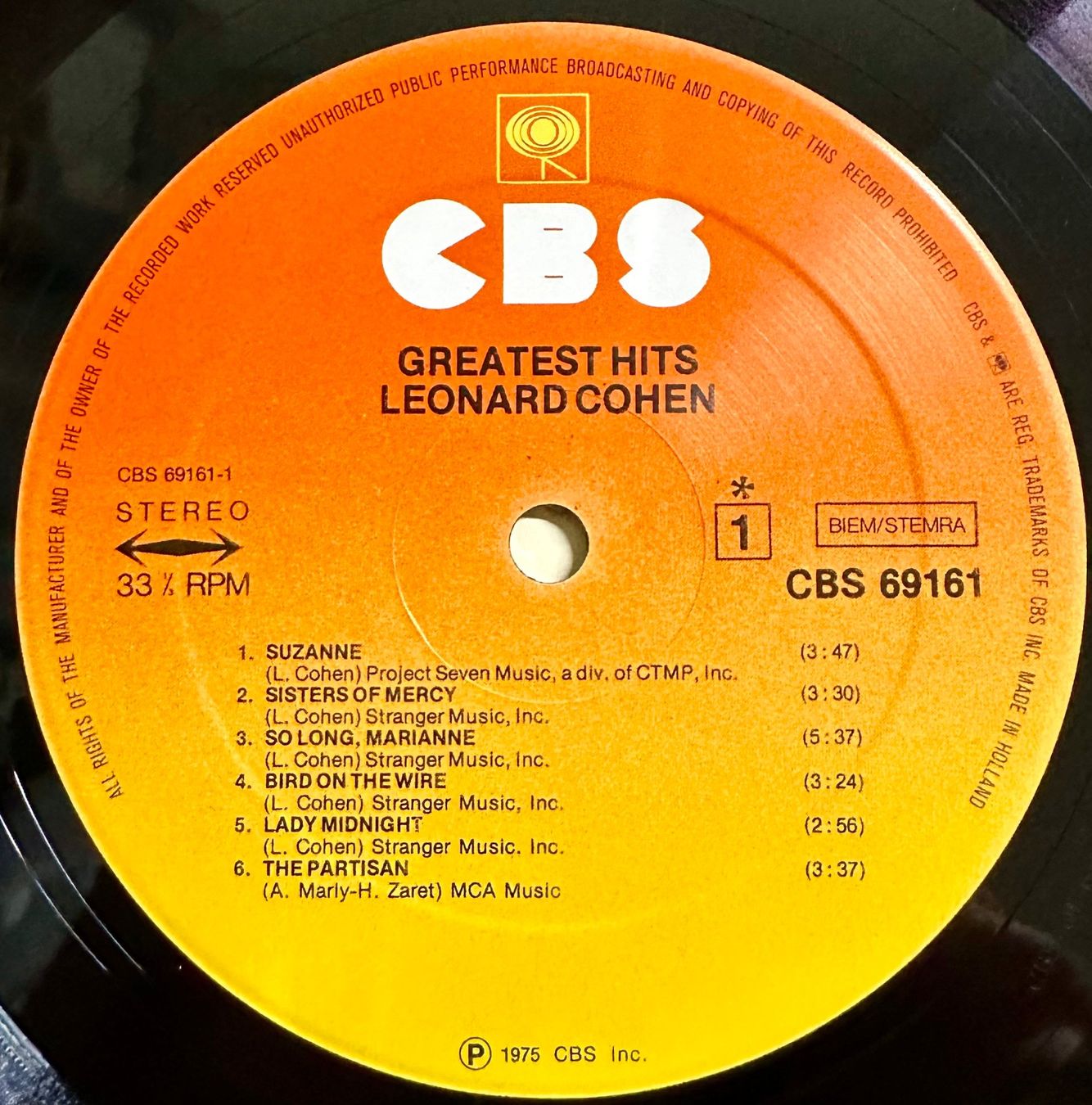 Dischi in vinile: Leonard Cohen - Greatest Hits // LP: VG+; Sleeve: VG – Usato da Zürich venduto da saltbee 2