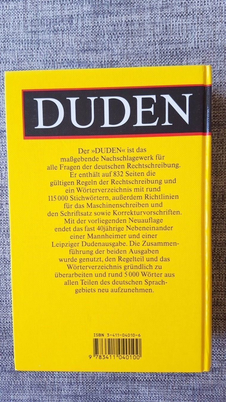 Bücher: DUDEN deutsche Rechtschreibung  - 20. Auflage – Gebraucht aus Luzern von ANG3 1