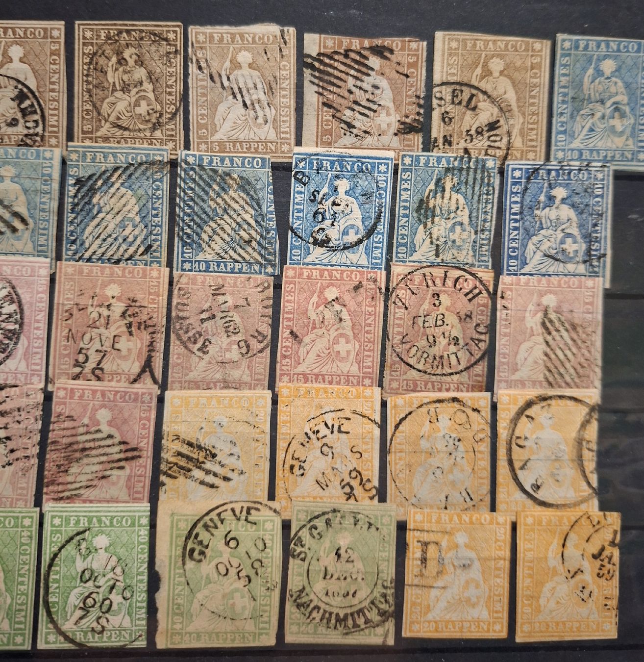 Tutti i francobolli: Lot div Strubel 45Stk.  – Usato da Balgach venduto da SIMEON27 2