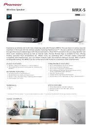 Pioneer Lettore multimediale & Streamer: Pioneer MRX-3 Loudspeaker White Hardware/Electronic – Usato da Viganello venduto da XTECHSTOREX 3