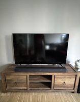 Wooden TV Stand with Cupboards & Shelves