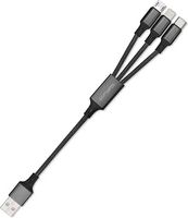 4smarts 3-in-1 Multiladekabel - 0.20m - USB 2.0
