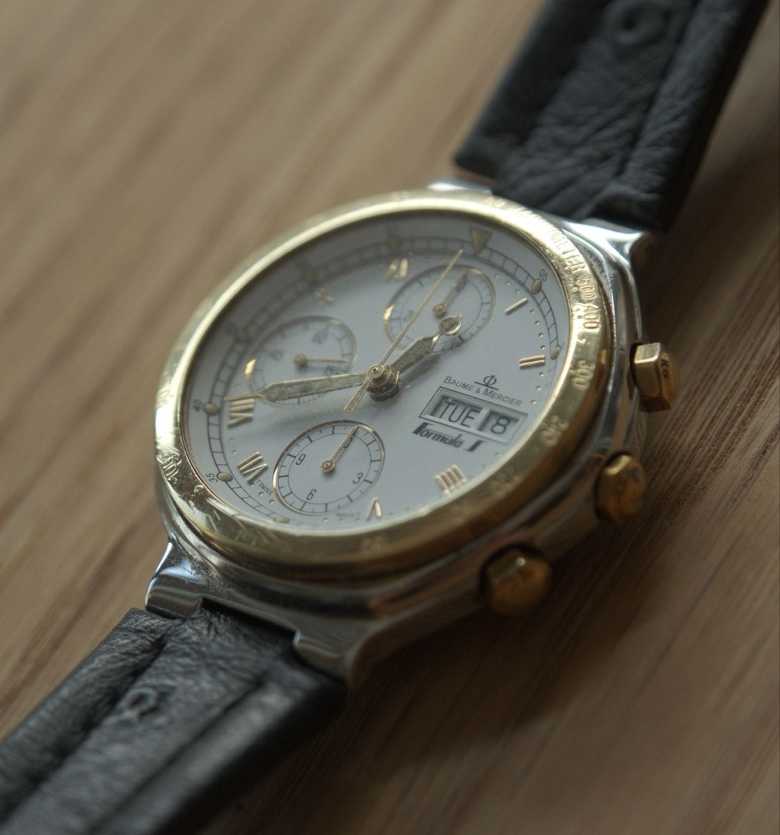 Baume & Mercier Orologi: Baume & Mercier Formula S 18K Gold Chronograph – Usato da Glattpark(Opfikon) venduto da ale_mg8x