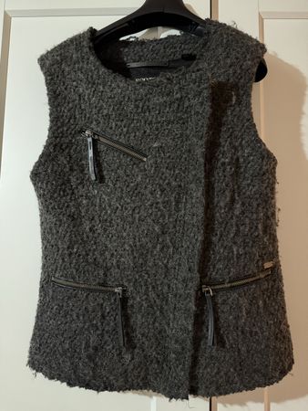 Gilet Scotch&Soda gris anthracite laine
