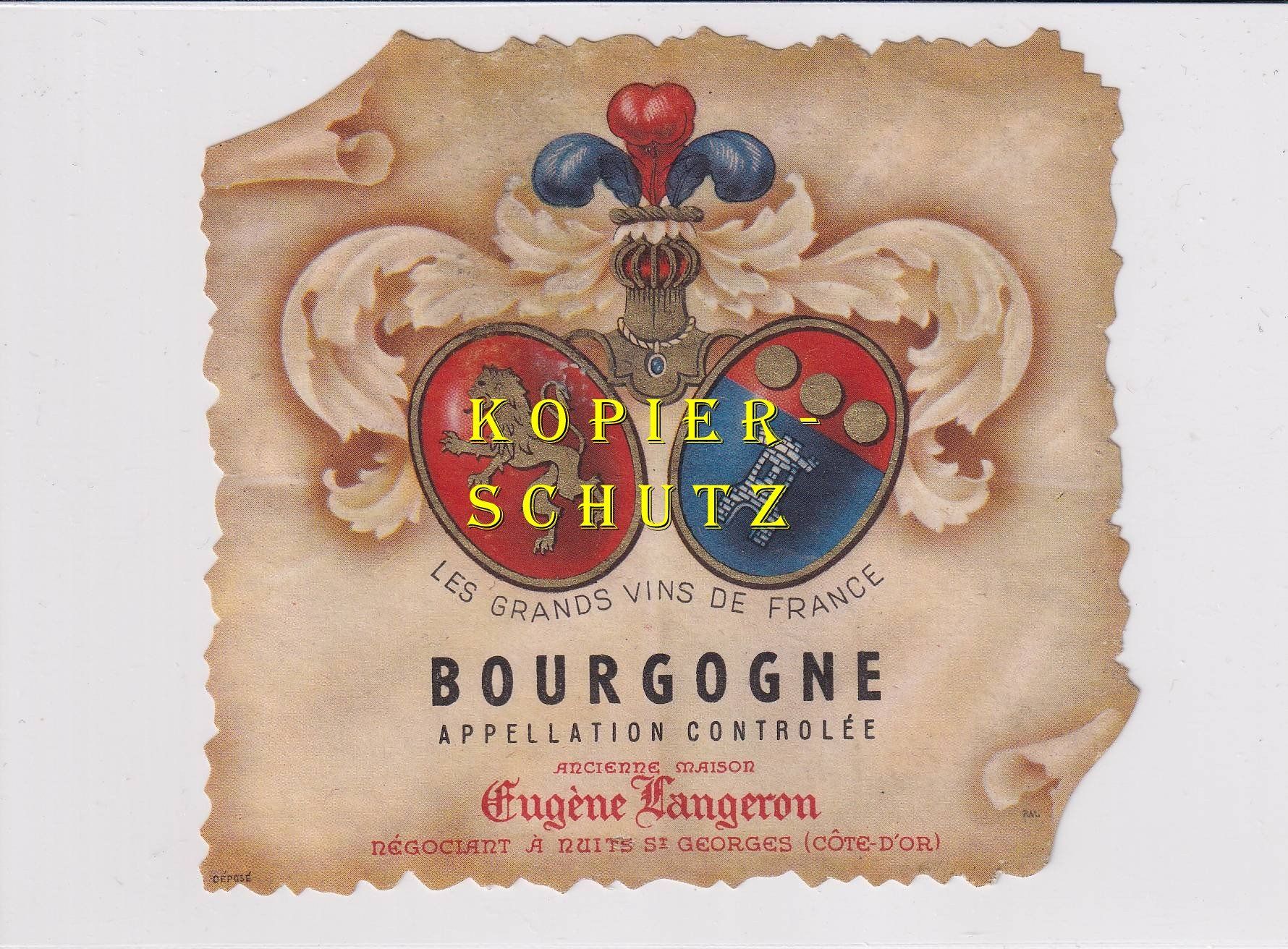 Papiere: Etikette - Bourgogne /bd – Gebraucht aus Hombrechtikon von Rudolf07