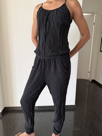 Deha Jumpsuit schwarz Grösse M Viscose Zustand gut
