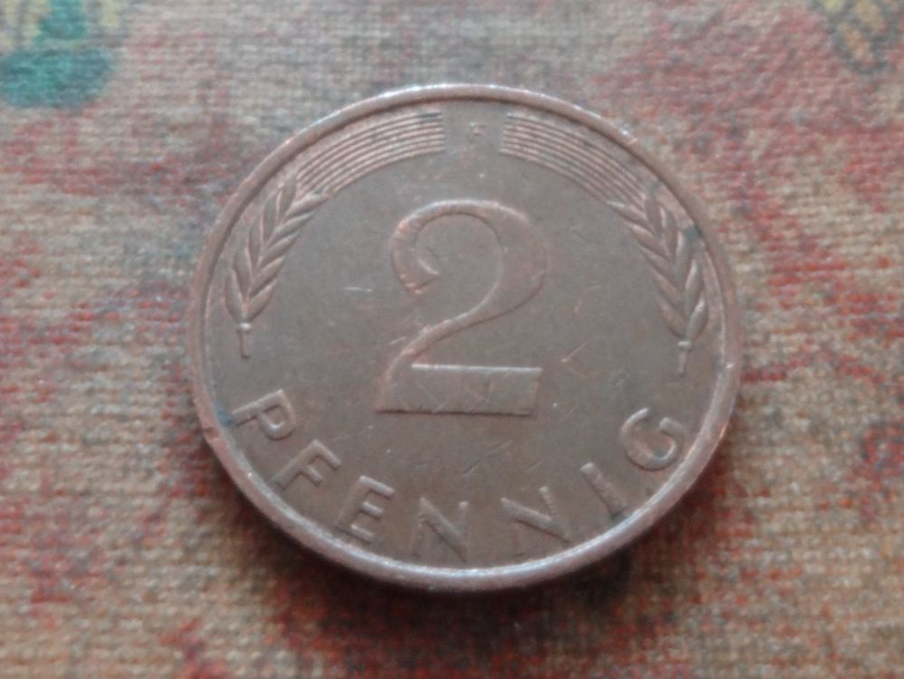 Tutti le monete: DEUTSCHLAND 2 Pfennig 1975 – Usato da Romanel-sur-Lausanne venduto da Swift13 1