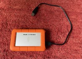 Externe Festplatte LA CIE 2TB SSD USB 3.0 orange guter Zusta