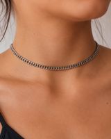 Handgefertigter Choker Edelstahl wasserfest