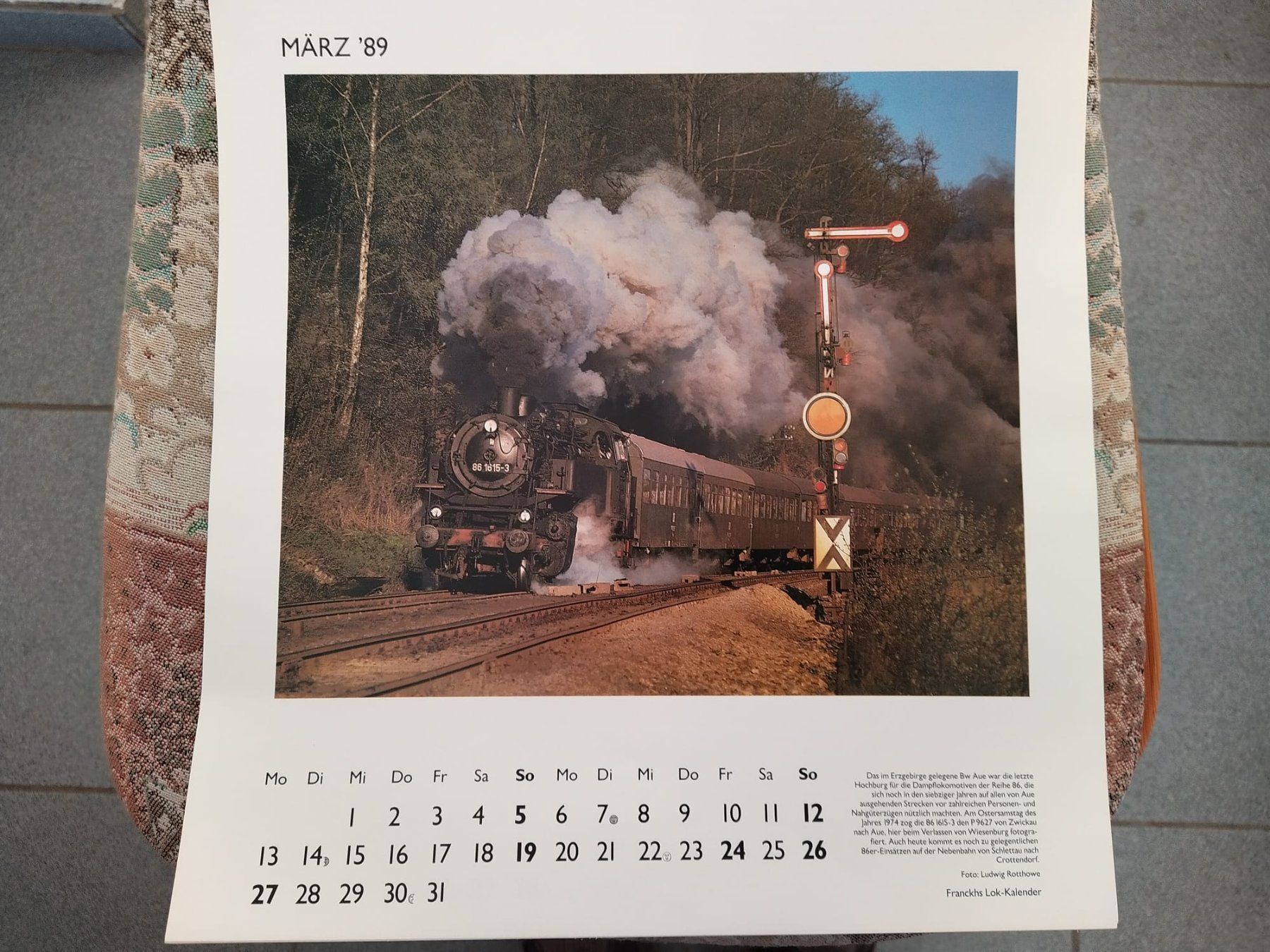Calendari: Lok- Kalender Franckhs 1989 – Usato da Bern venduto da micky031 1