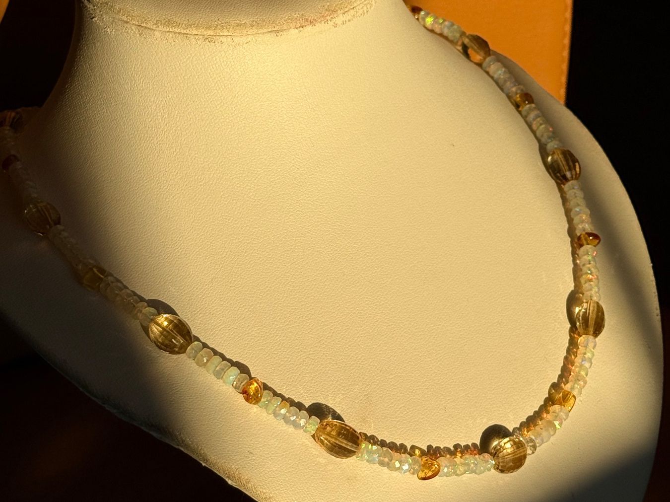Catenine: Wunderschöne Opal, Citrin, Bernsteinkette NEU – Nuovo e nell'imballaggio originale da Basel venduto da Chili007 6