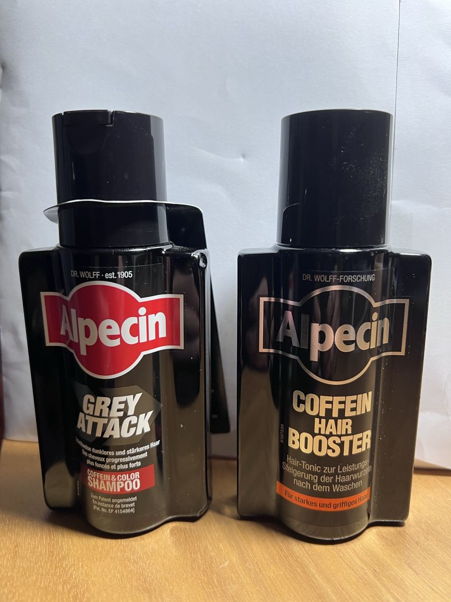 Prodotti di pulizia: Alpecin Grey Attack Shampoo und Hairbooster Bundle – Nuovo e nell'imballaggio originale da Dintikon venduto da Kavala75