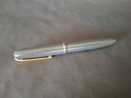 1 Vintage Waterman's Füllfederhalter Grau Gold 18 kt Feder