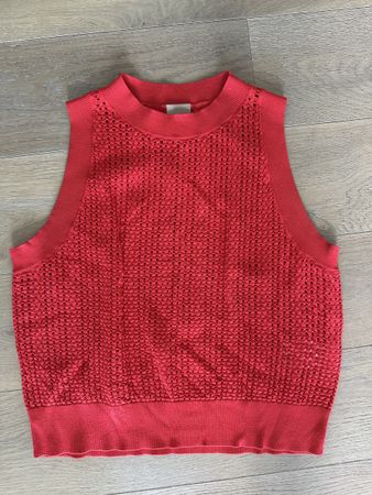 Boss Top, gestrickt , rot Größe M