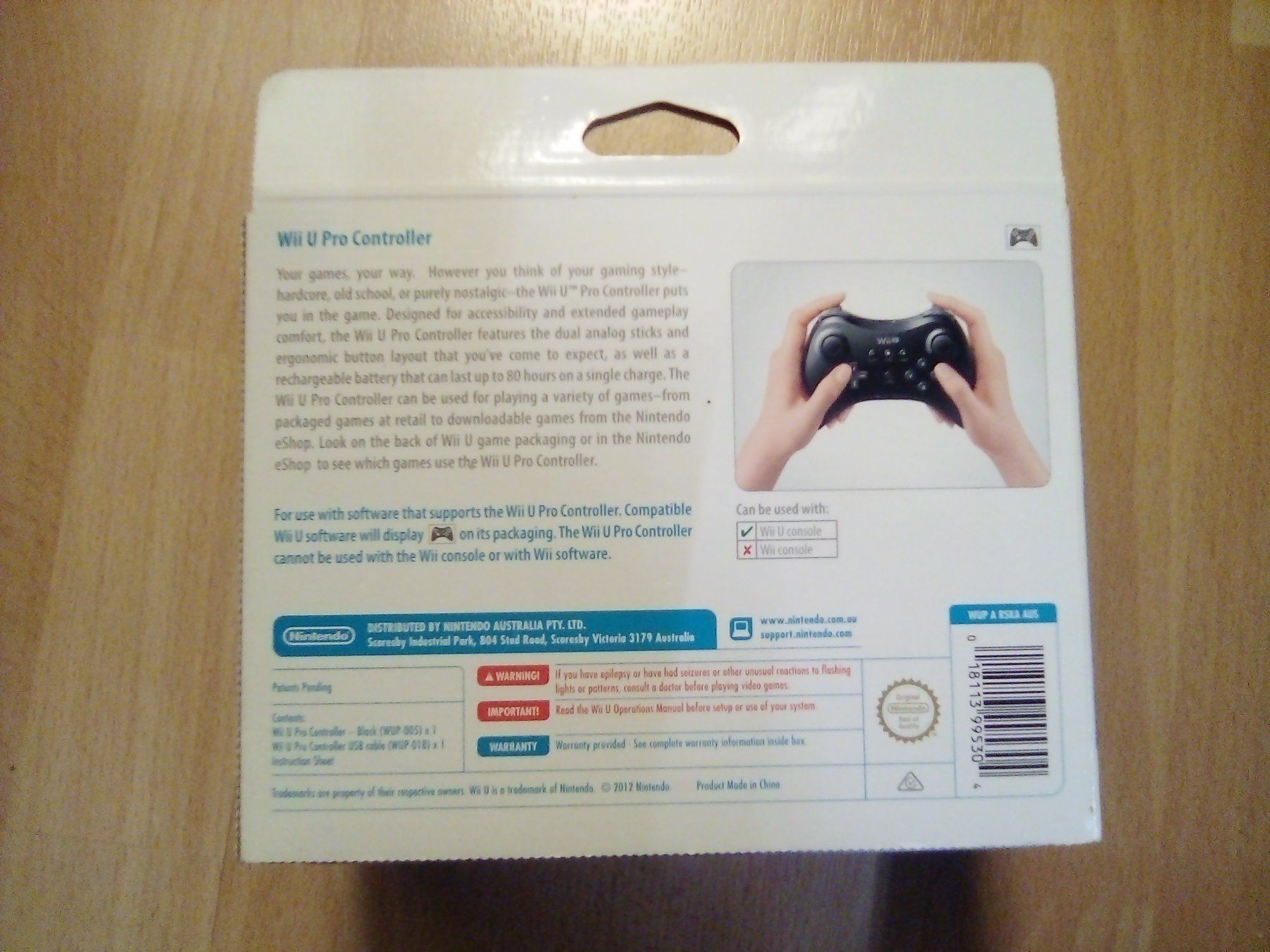 Nintendo Controller: Original Nintendo Wii U Pro Controller Black mit OVP/CiB NEU – Nuovo e nell'imballaggio originale da Winterthur venduto da Colonica 2