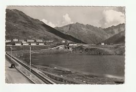 AK mit Furka-Oberalp-Bahn am See, Hospiz Gasthaus, 1961