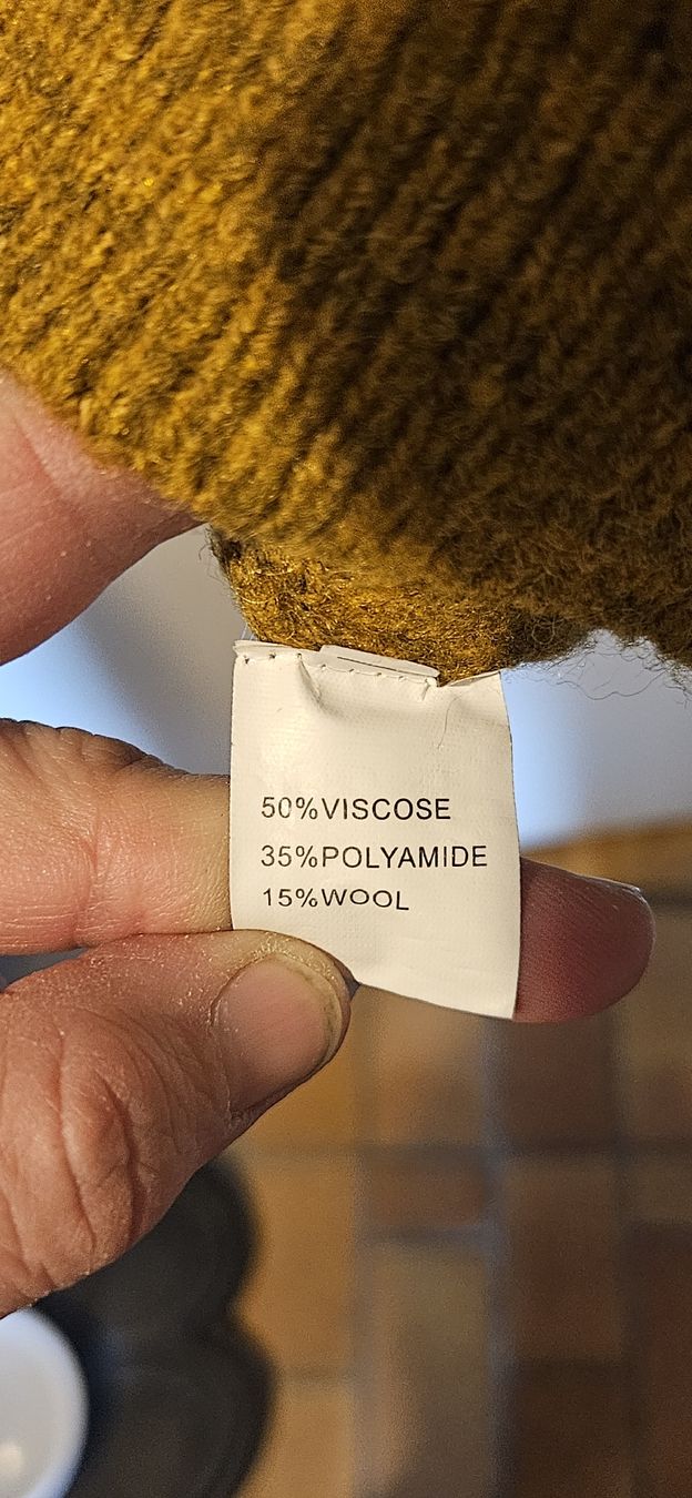 Maglioni & Felpe: Lili & Lala Strickpullover Senfgelb mit Perlen, Grösse L – Usato da Basel venduto da NikaV13 3