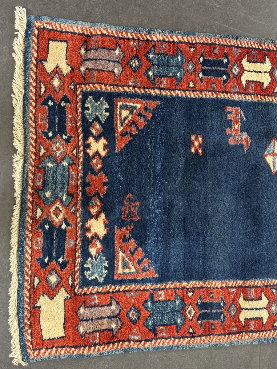 Tappeti: Blauer Gabbeh Läufer  – Nuovo (secondo la descrizione) da Liestal venduto da galerie_nategh 4