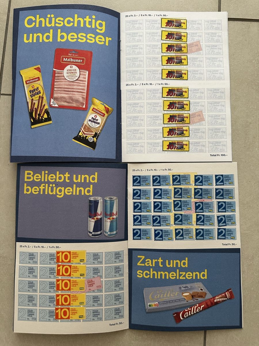 Volg Timbres & points: 2 volle Sammelhefte von Volg – Neuf avec emballage d'origine à Honau par salverella