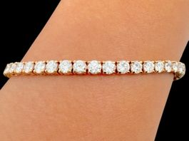 Diamanten 6.1c Tennis Armband 18k Rosé Länge 17.8cm *S2040