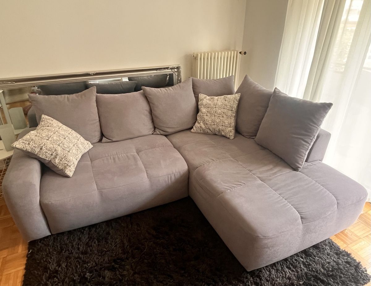 Sofas: Ecksofa / Bettsofa grau LIPO – Gebraucht aus Zürich von pasx