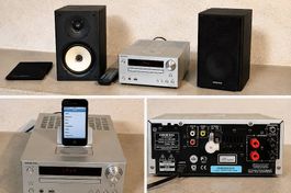 Onkyo CR-545 Stereoanlage mit 2 Lautsprechern, Fernbedienung