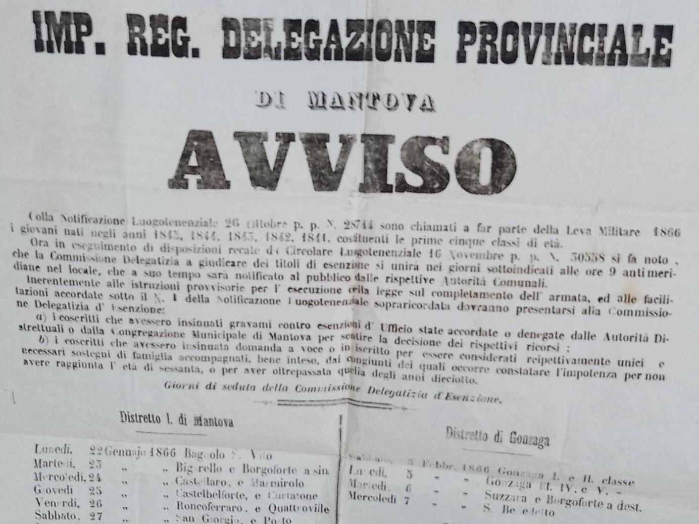Dokumente: Italia - Mantova - 1865 – Gebraucht aus Sorengo von 74in 3