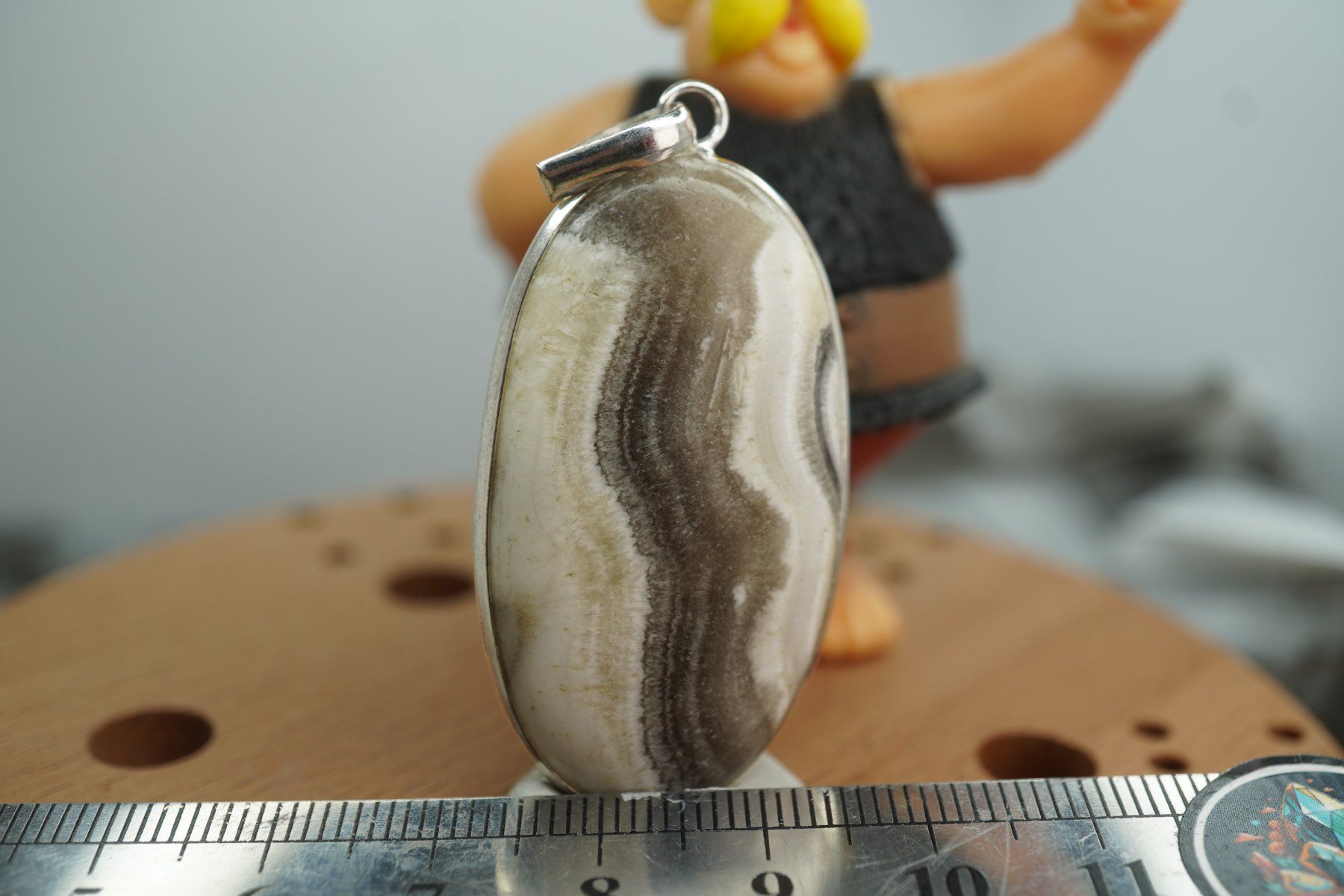 Minerali & Pietre curative: Aragonit   925 Silber   Anhänger  "TOPSTONE" – Nuovo e nell'imballaggio originale da Eschenbach SG venduto da topstone 3