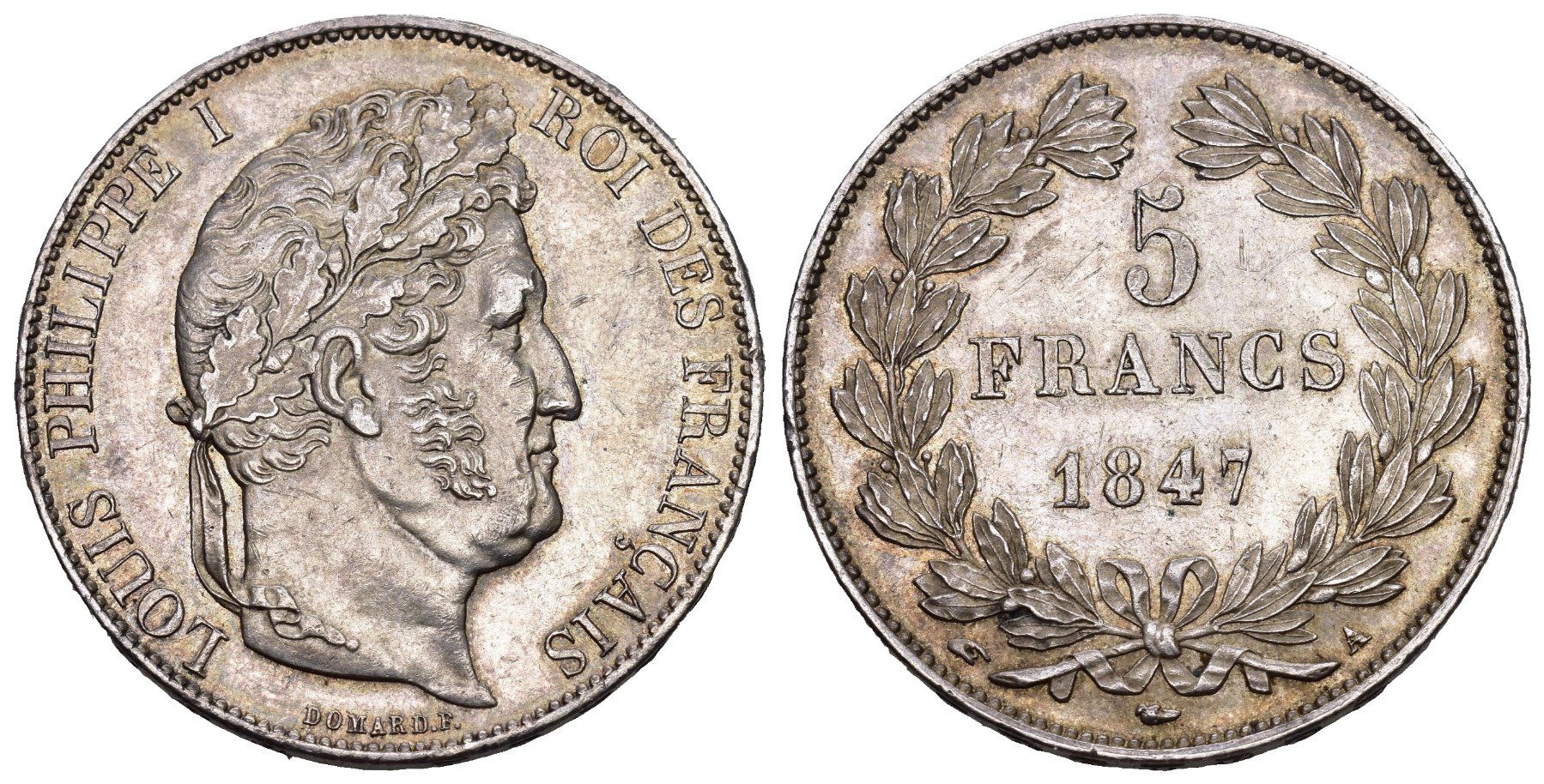 Alle Münzen: Frankreich 1847 – Gebraucht aus Bern von numismatictops
