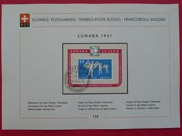 1951: Sammelblatt Nr.132, tadellos Kat: 400.-+ selten!