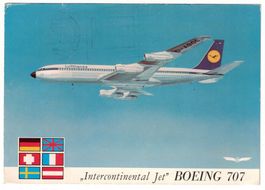 Boeing 707 Intercontinental Jet Lufthansa, gelaufen 1971