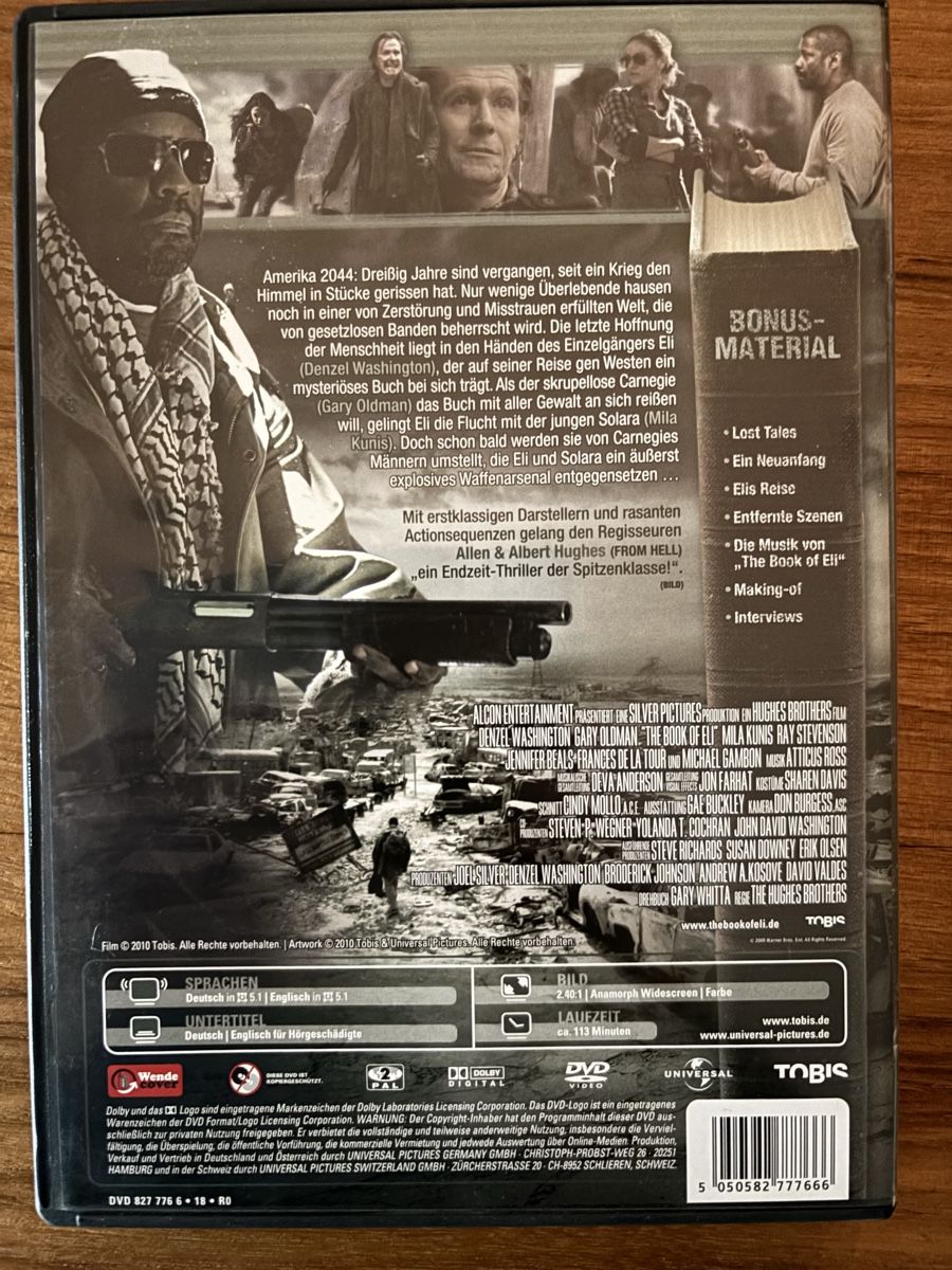 Tutti i DVDs: DVD The Book of Eli – Usato da Belp venduto da brb66 1