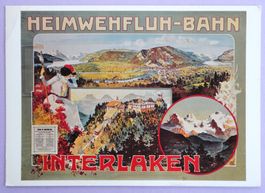 Plakat für Heimwehfluh-Bahn, 1900