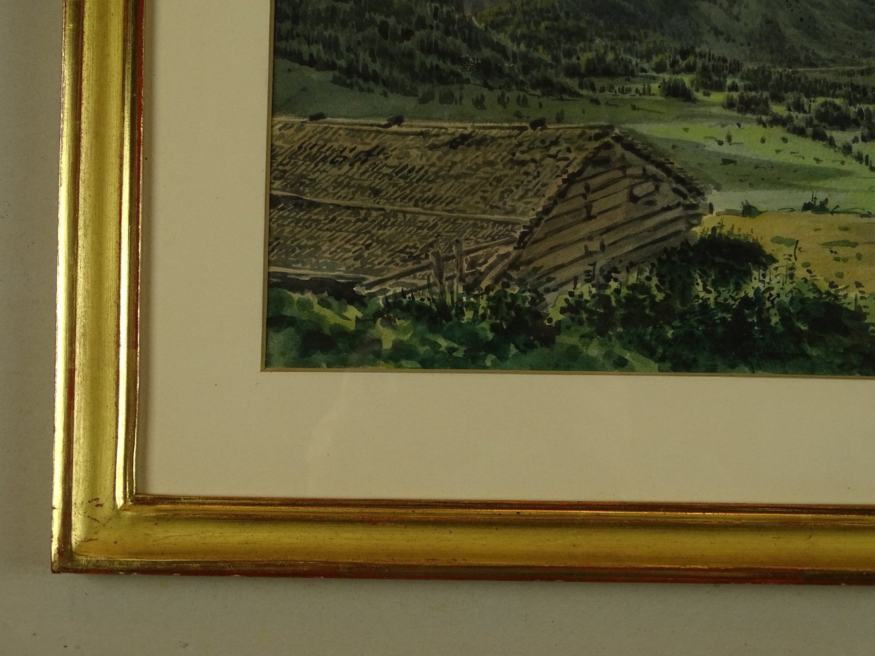 Dipinti: HINTER KLOSTERS-MONBIEL, AQUARELL – Usato da Grüningen venduto da Kartensammler 5