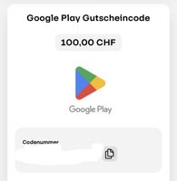 Gutschein von Google Play im Wert von 100Fr.!