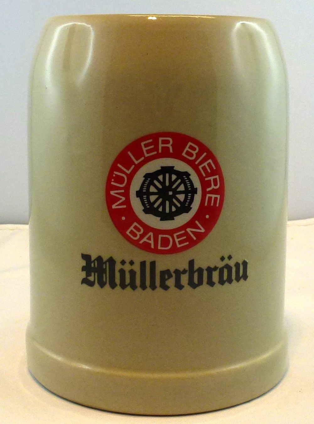 Bicchieri: Bier-Humpen Müllerbräu Baden (Klein) – Usato da Murgenthal venduto da B.StM 2
